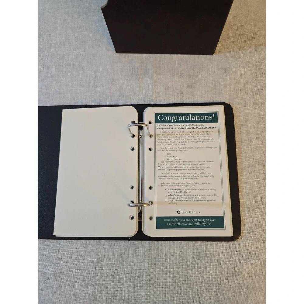 Vintage Franklin Covey Storage Binder-Classic Size-Burgundy Item # 19078 & 19083